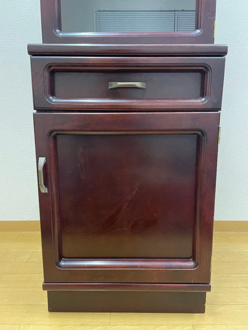 オールドカリモク カップボード スリムキャビネット ジャパンビンテージ