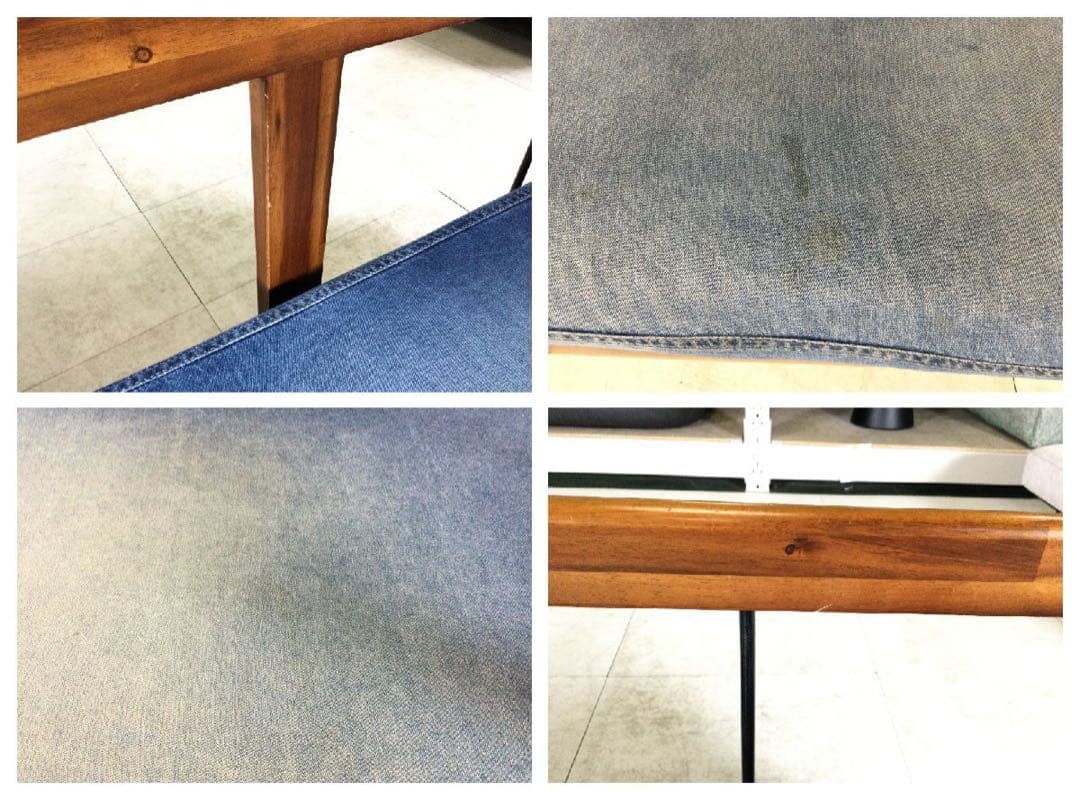 unico ウニコ SWELLA スウェラ ベンチアームソファ　デニム