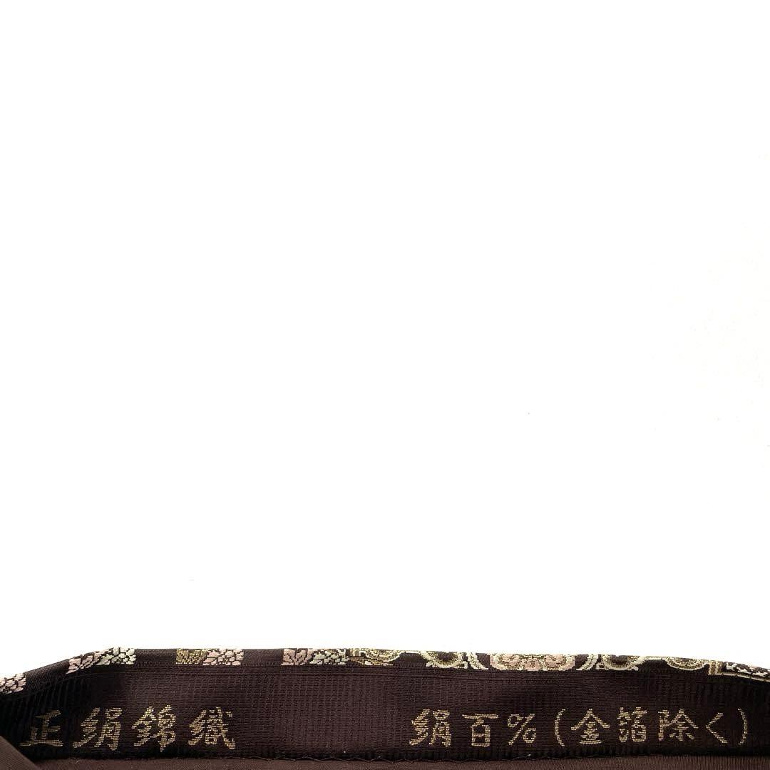 専用帯5001 ●陰山織物謹製 箔屋清兵衛 高級 正絹 錦織 袋帯 花文 華文