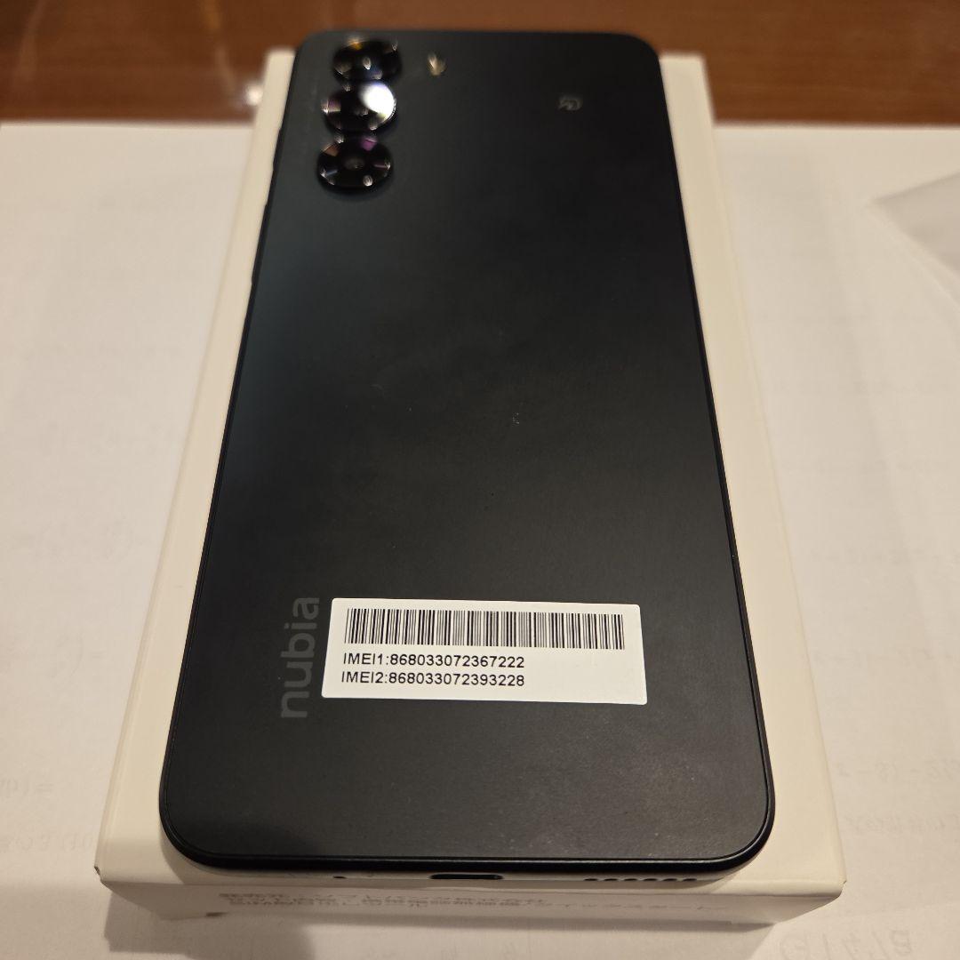 美品 nubia S 5G 　ブラック 　フィルム付き