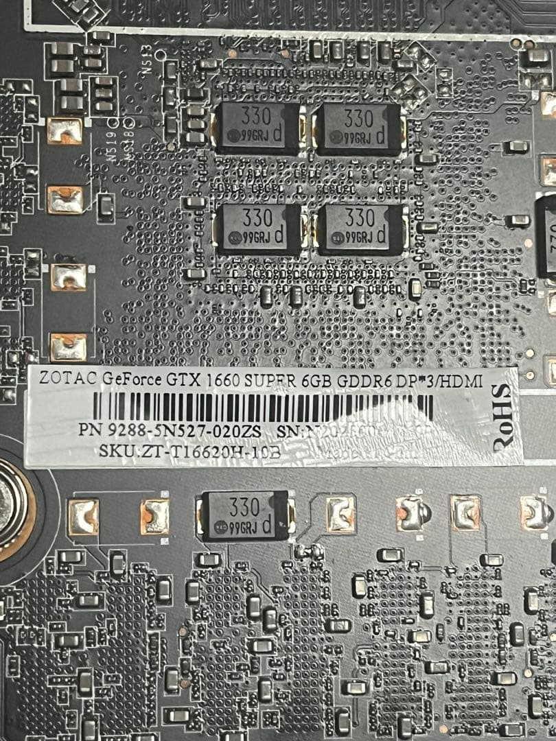 グラフィックボード・グラボ・ビデオカード ZOTAC GeForce GTX 1660super 6gb