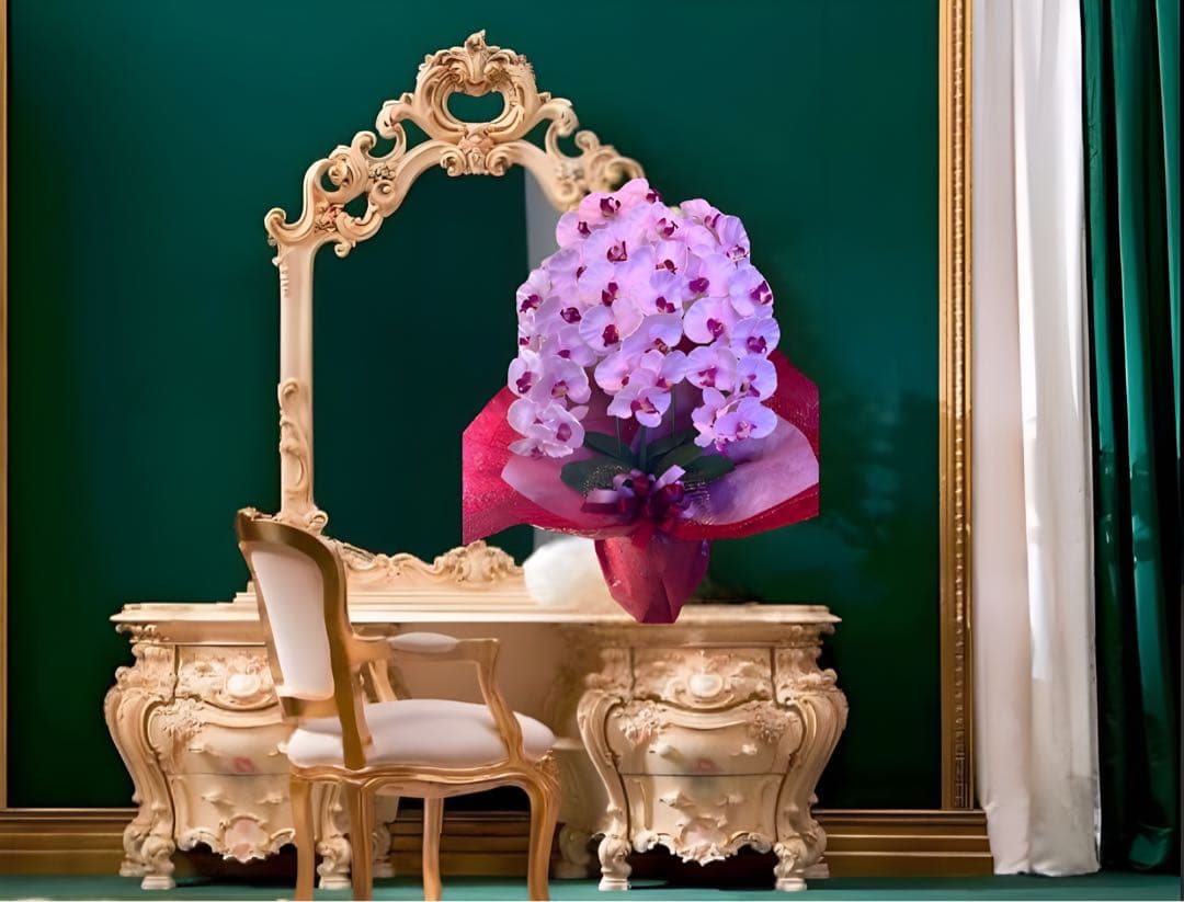 光触媒　人工観葉植物　ウォールグリーン　フェイクグリーン　胡蝶蘭p78