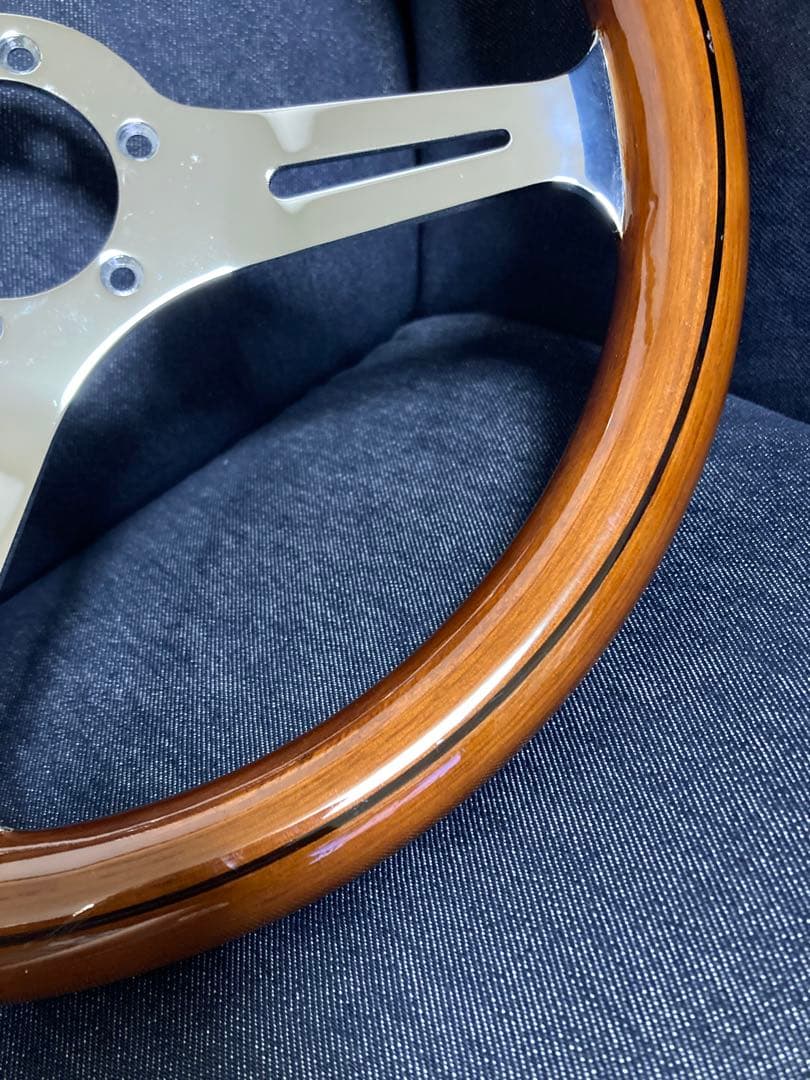 L700S ミラジーノ　ウッドステアリングφ35