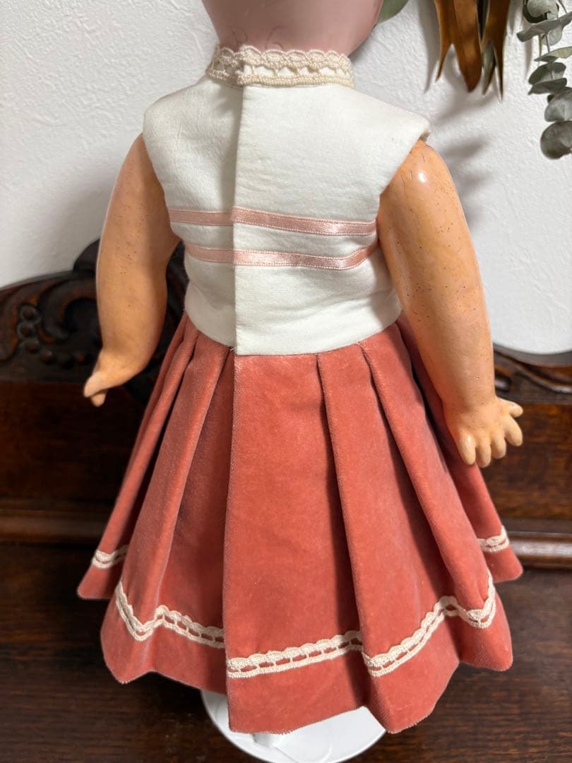 アンティークドール ビスクドール ドレス ジャケット レース セーラーカラー