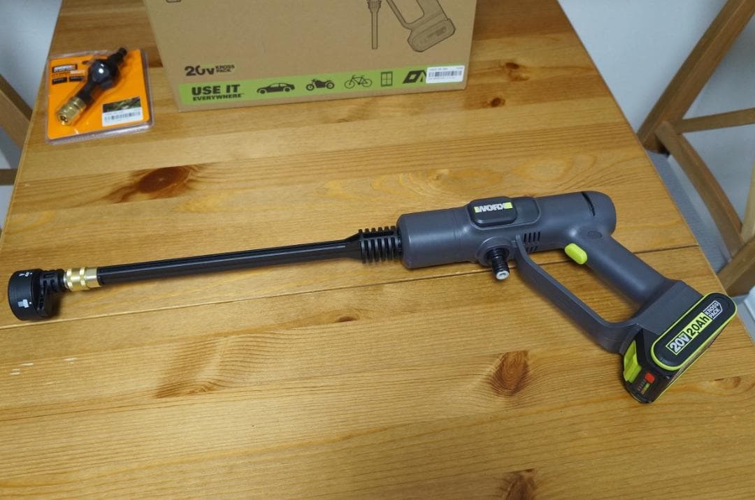 WORX 充電式 高圧洗浄ガン ハイドロショット Neo WU623 超美品