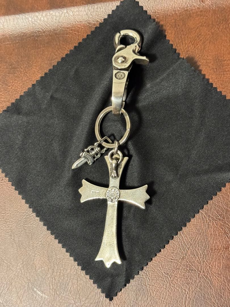 確実正規品　クロムハーツ　クイッククリップ　ラージクロスキーリング