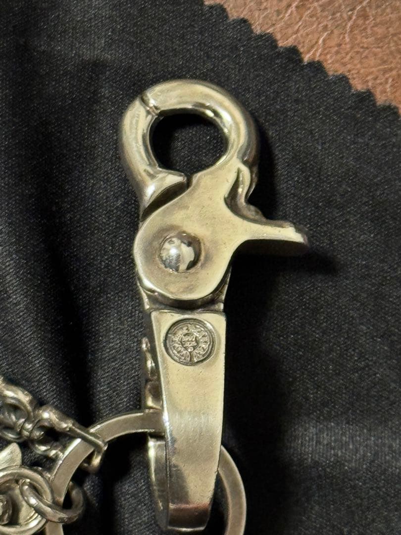 確実正規品　クロムハーツ　クイッククリップ　ラージクロスキーリング