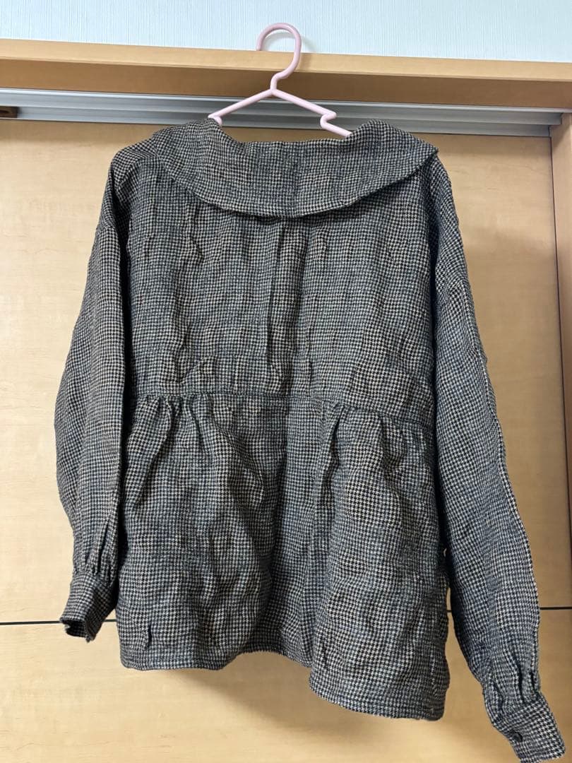 nest Robe ネストローブ ウールコットンチェックブラウス 限定カラー