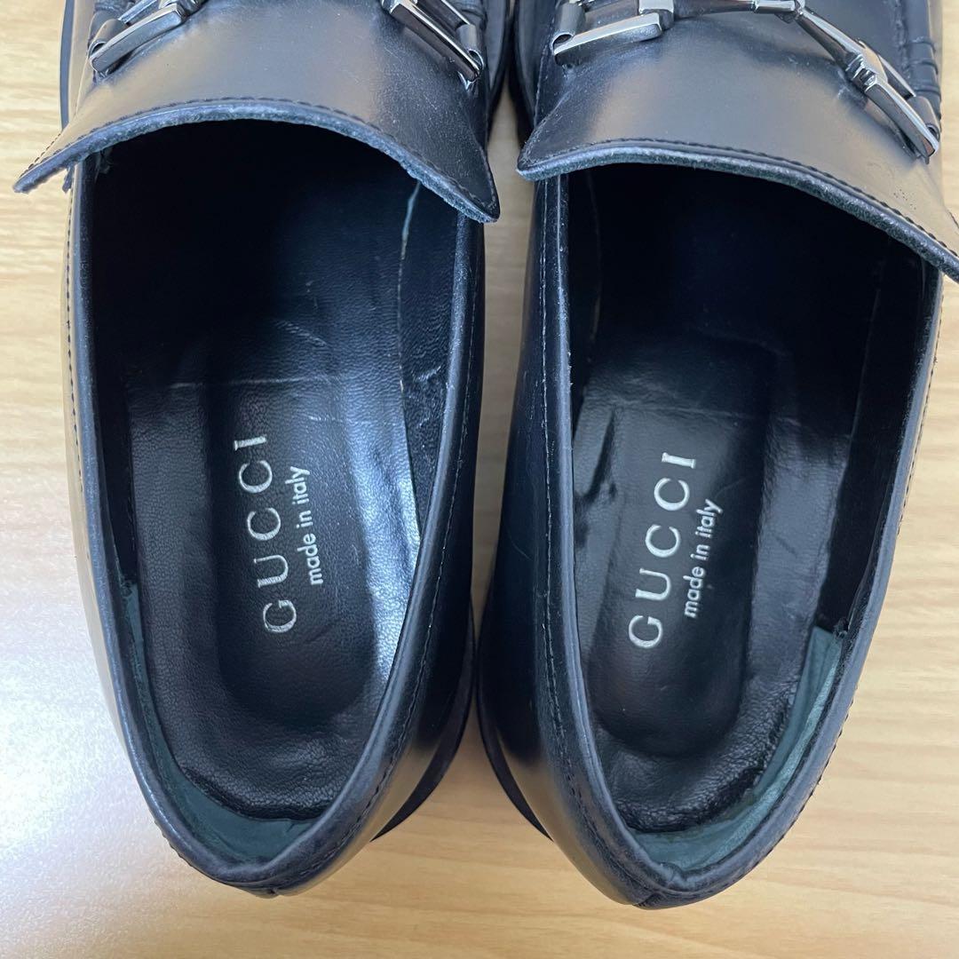 グッチ　ホースビットローファー　レザー　ブラック　39