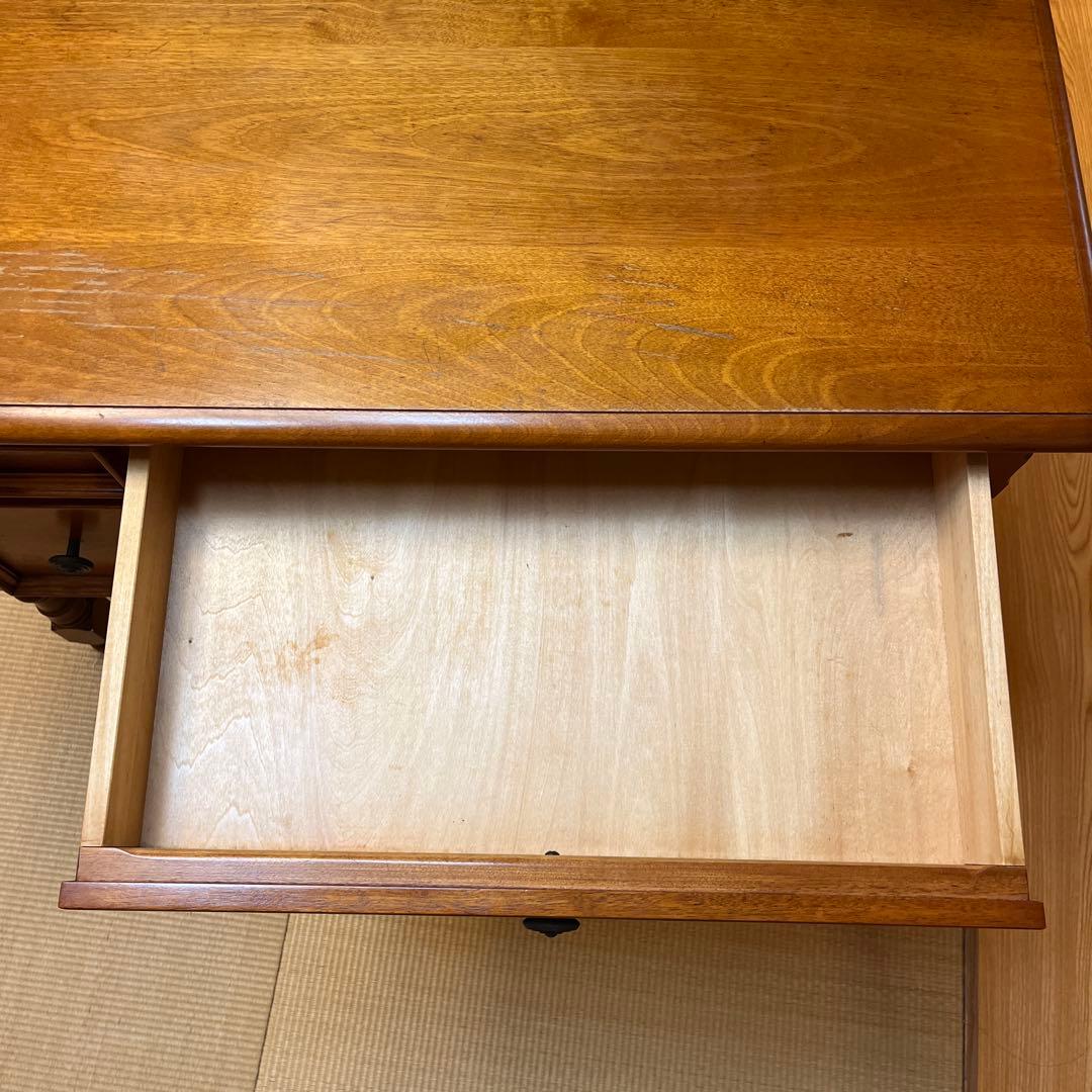 横浜ダニエル 木製ドレッサー・鏡台 ブラウン