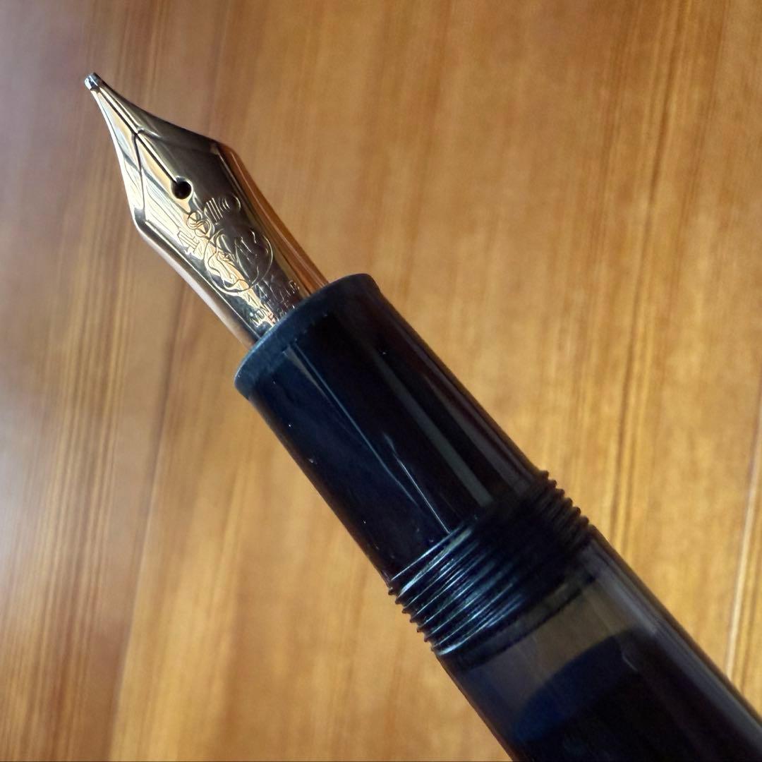 モンブラン 万年筆 146 状態良好 エボナイト芯 全金 B 太字 ブラック