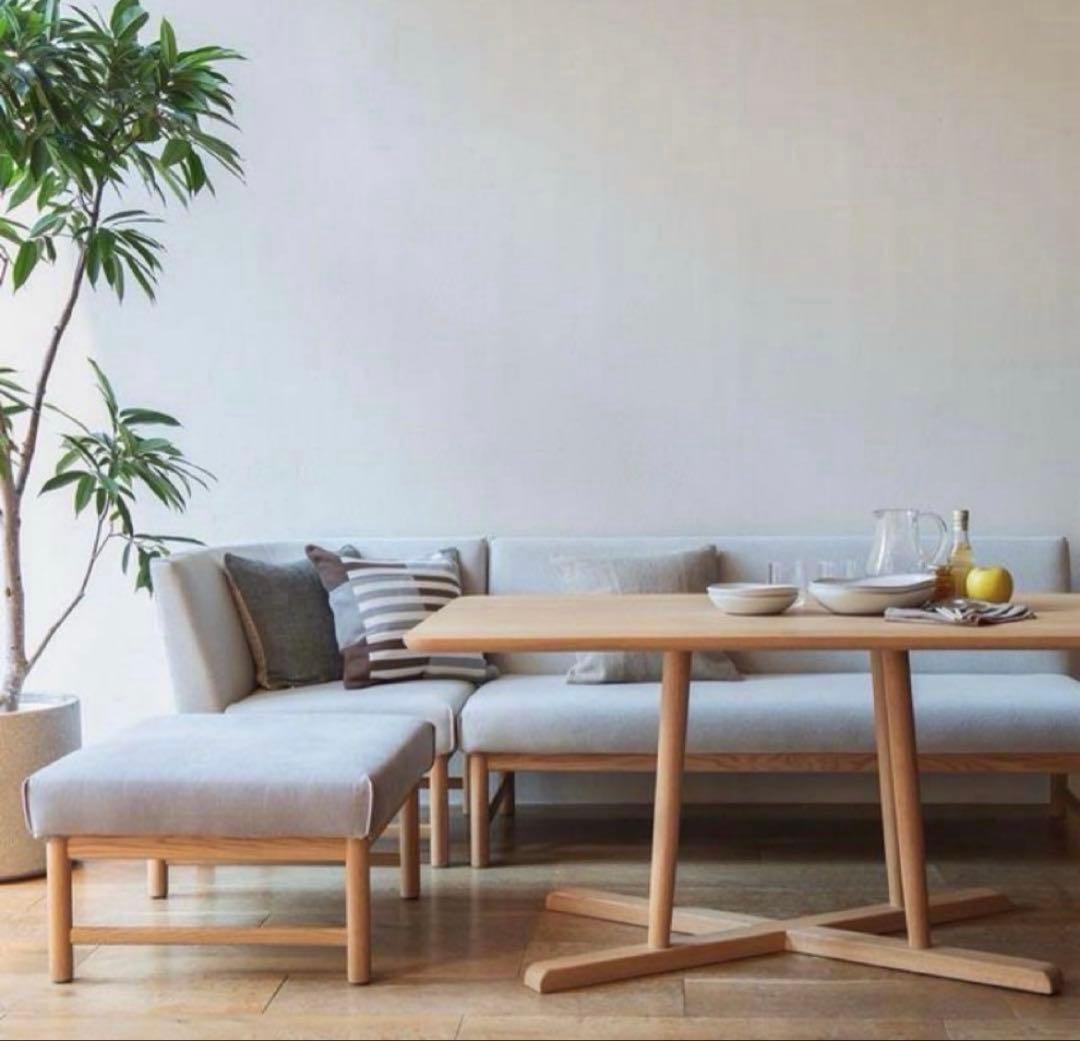 【専用②】ACTUSのダイニングテーブルソファ4点セット:ソファベンチ