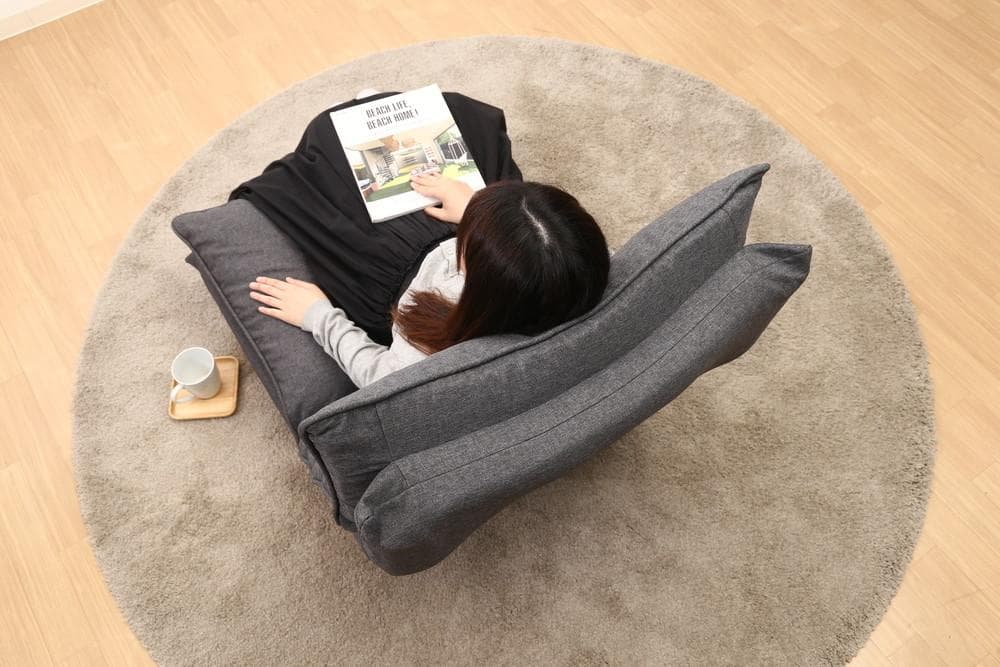 《新品・送料無料》ダブルクッション座椅子　フィット２　１Ｐ　ＤＧＹ