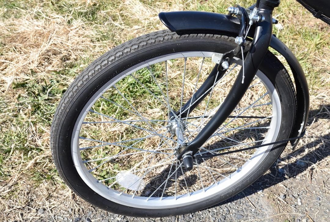 20インチの折りたたみ自転車 ブラック　引き取り限定（東京多摩地区）