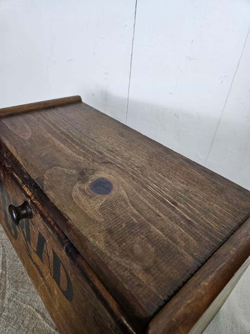 USヴィンテージ 木製のブレッドケース パン ボックス 収納 古家具 店舗什器