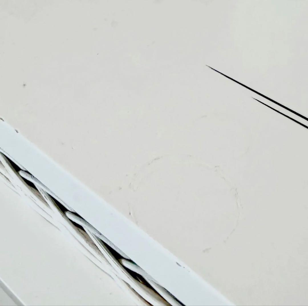 藤　ホワイトチェスト　タンス　5段引き出し　収納　ラタン　フレンチカントリー