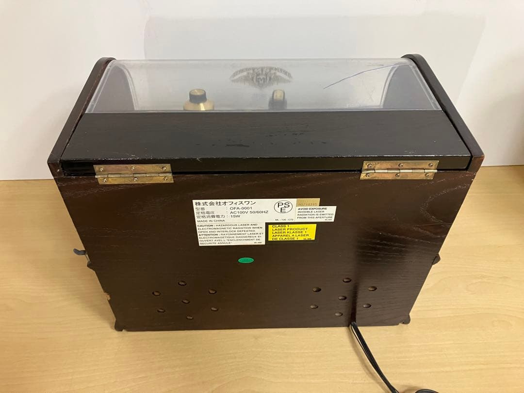 希少　PHONOGRAPH 蓄音機型　CDプレイヤー　箱付き