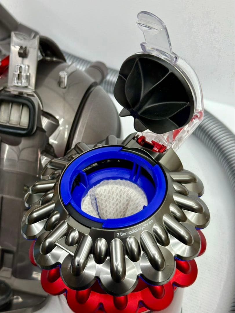 動作保証　中古　赤　ダイソン　CY25 掃除機　本体　ホース　ダストケース付き