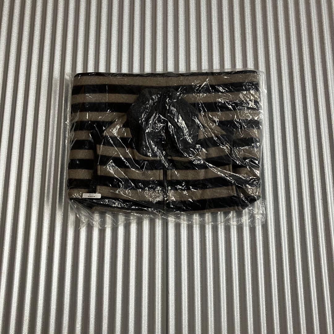 未使用　グリーンクロージング　ボアベスト　リバーシブル　ボーダー　L