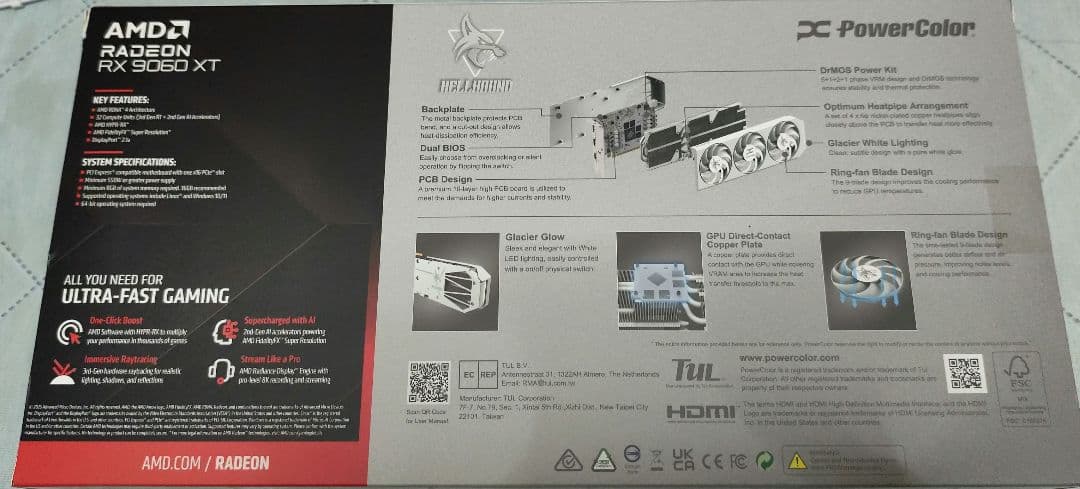 グラフィックボード・グラボ・ビデオカード PowerColor Radeon RX 9060 XT 16GB