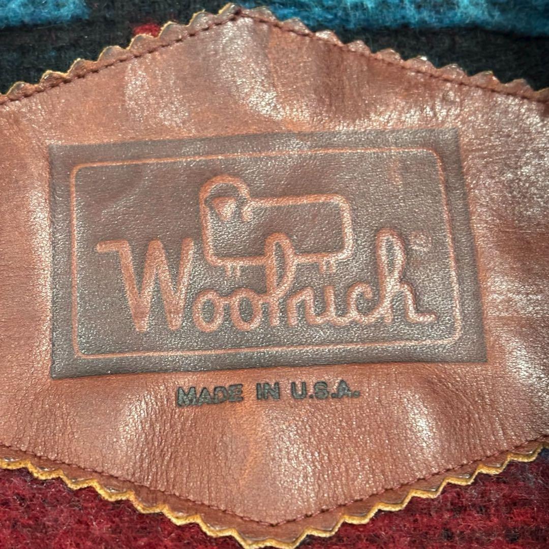 90s●USA製 ウールリッチ ネイティブ柄コート ヴィンテージ