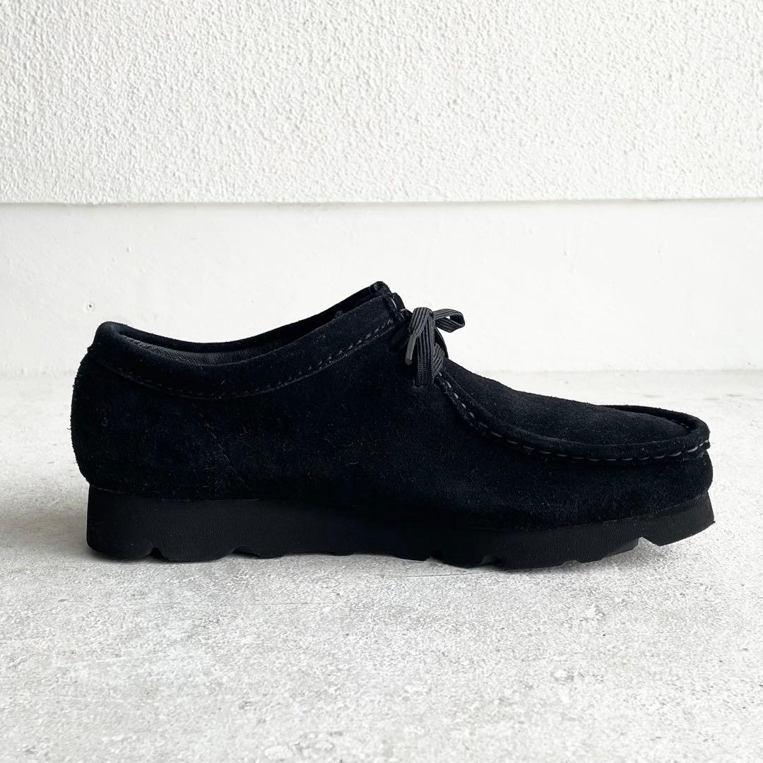 クラークス ワラビー ゴアテックス 黒 スエード 26.5 Vibramソール