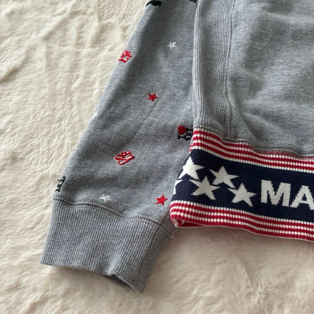 美品✨マークアンドロナ スカル プリント スウェット ゴルフウェア トレーナー