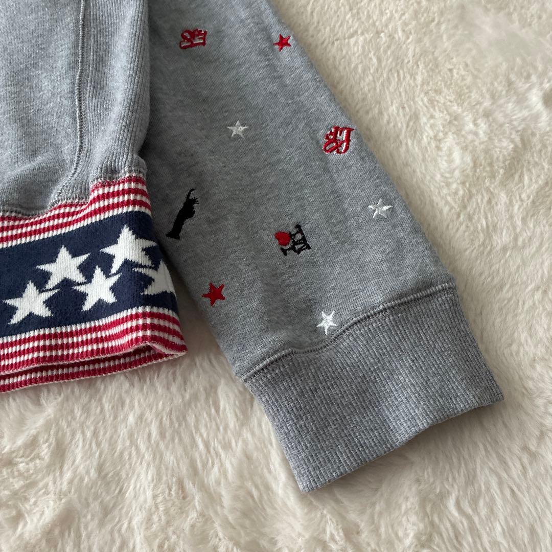 美品✨マークアンドロナ スカル プリント スウェット ゴルフウェア トレーナー