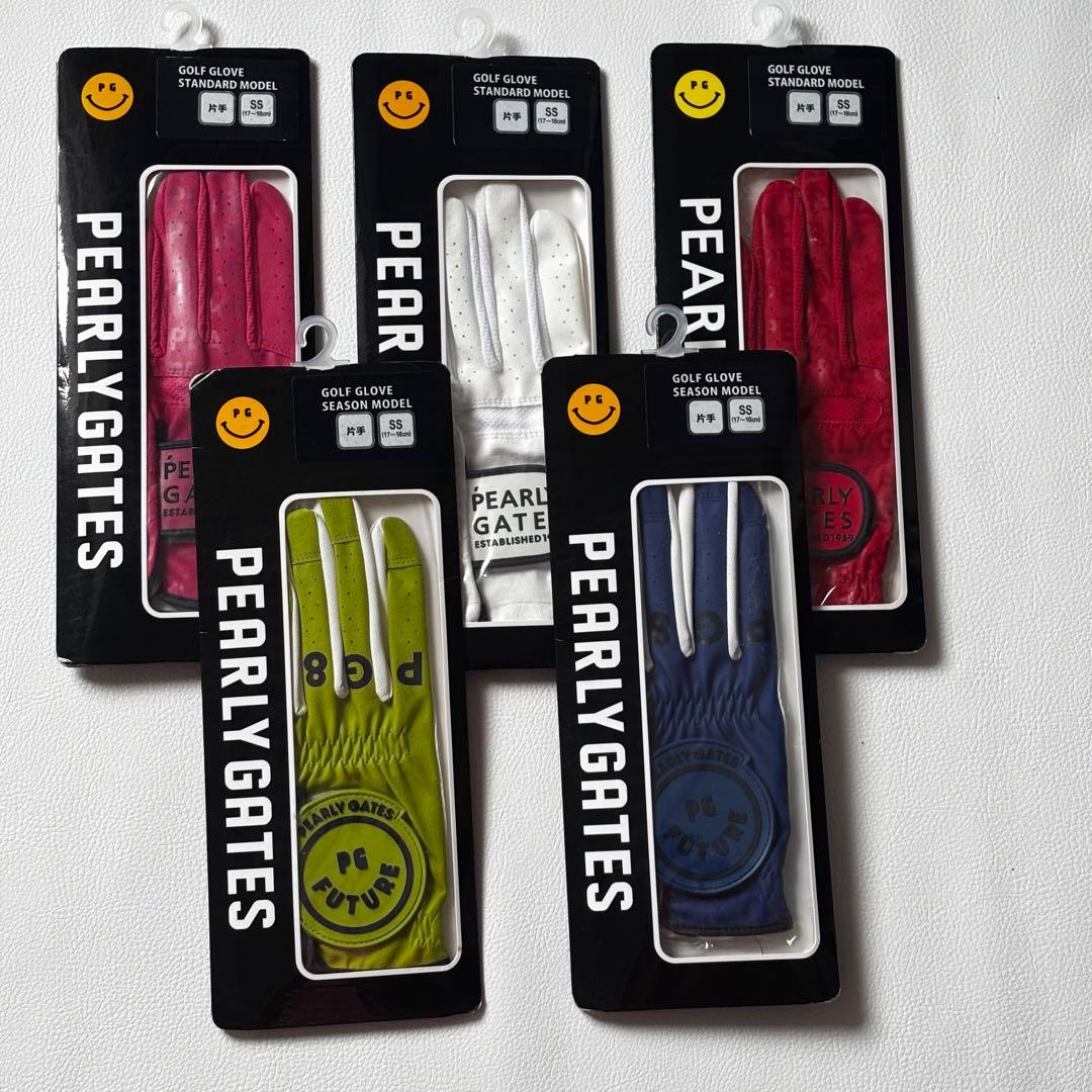 【新品】5色セット パーリーゲイツ　片手　左手　SS レディースゴルフグローブ