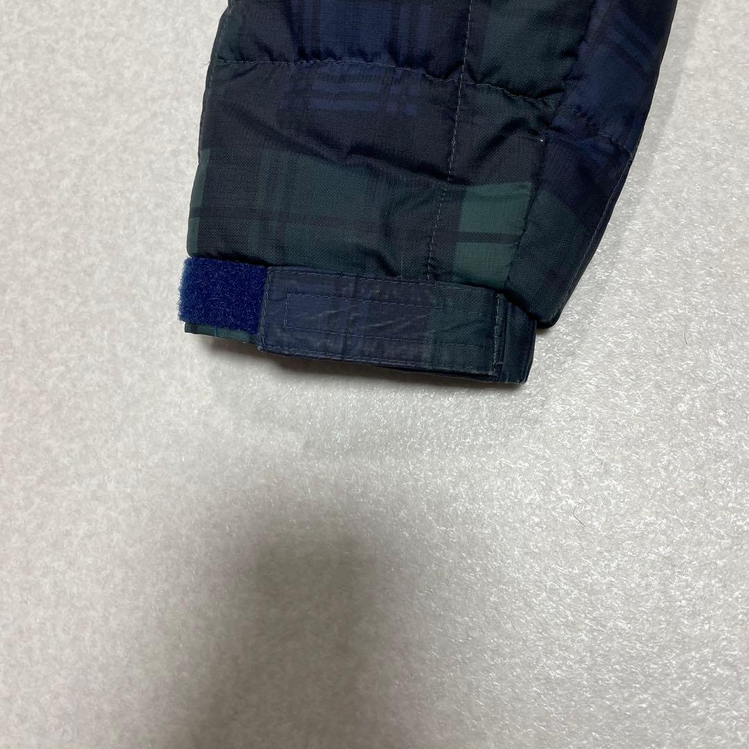 コロンビア hooded puffer jacket チェック　キルティング　S