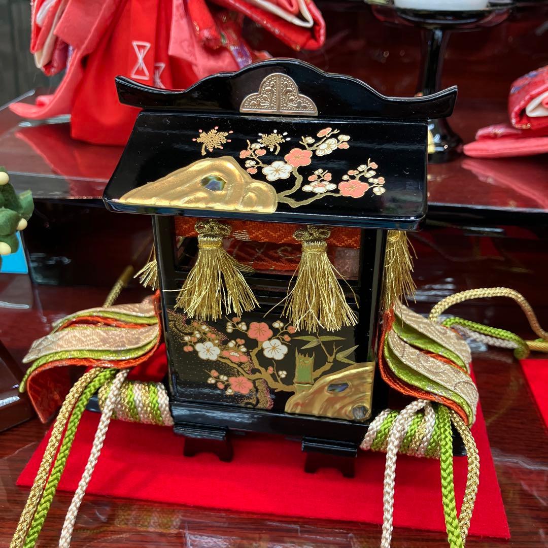 お値下げしました。本仕立て3段五人雛飾り