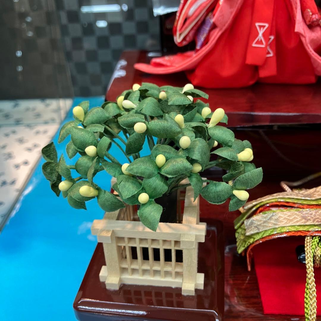 お値下げしました。本仕立て3段五人雛飾り