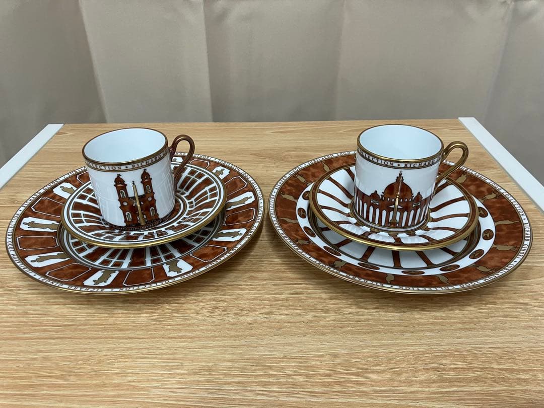 リチャードジノリ 2000 ミレニアム コレクション プレート C&S 2客 鉢