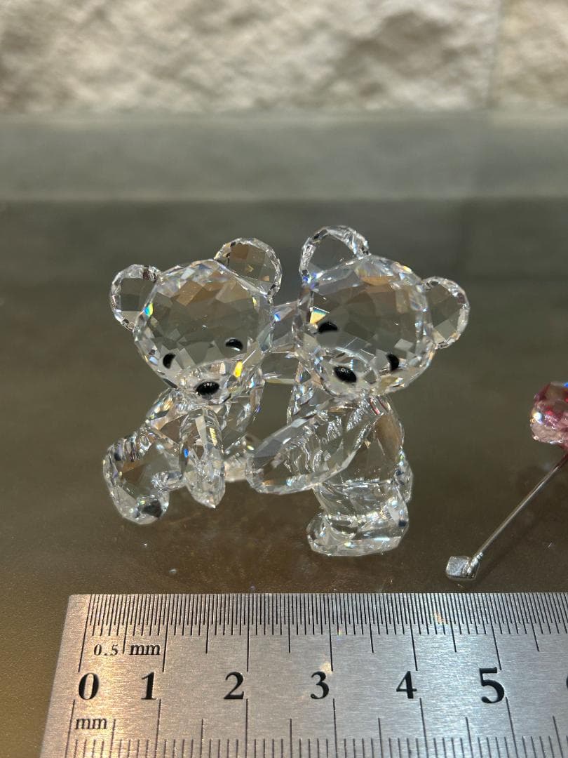 SWAROVSKI スワロフスキー クリスベア カップル ハート バルーン