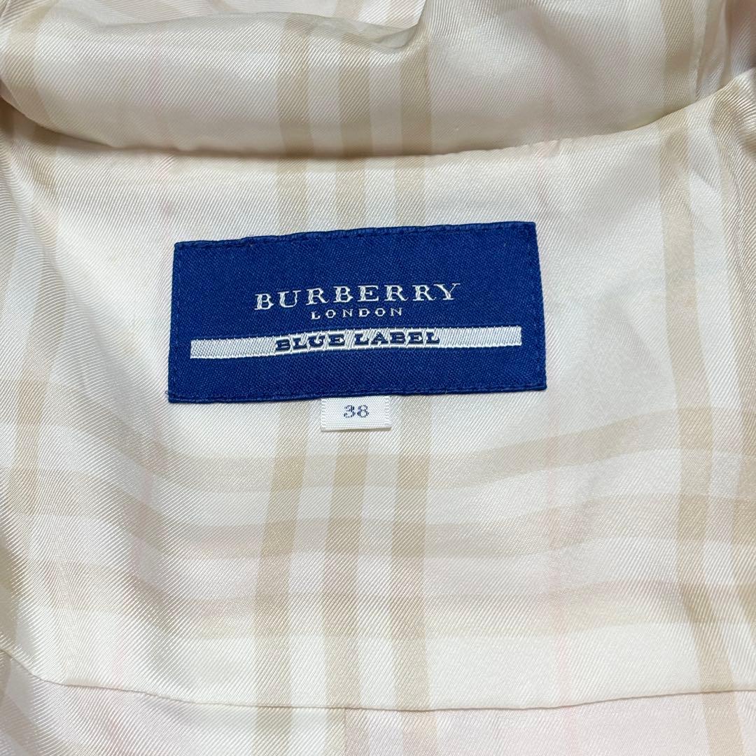 美品 BURBERRY バーバリ アンゴラ カシミヤ コート ノバチェック M