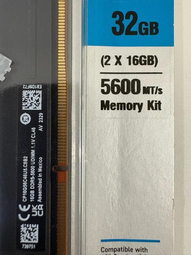 Crucial DDR5 Pro 32GB (2x16GB)新品未開封