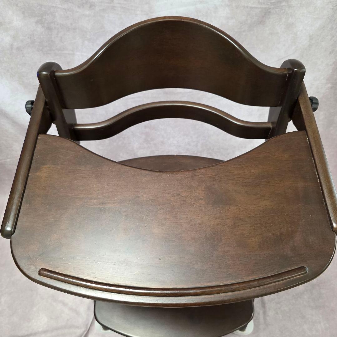 【美品】大和屋 すくすくチェアEN テーブル&ガード付き 木製 ベビーチェア