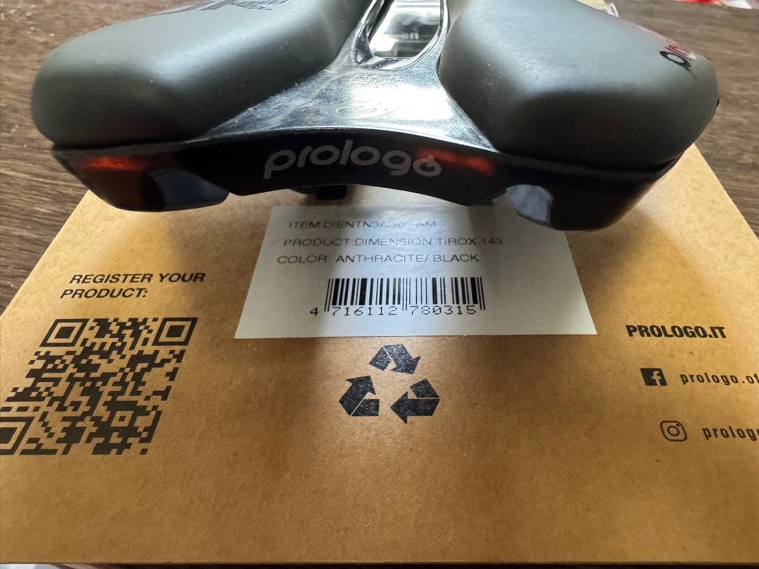 prologo NDR サドル Tirox 143 アンソラサイト/ブラック