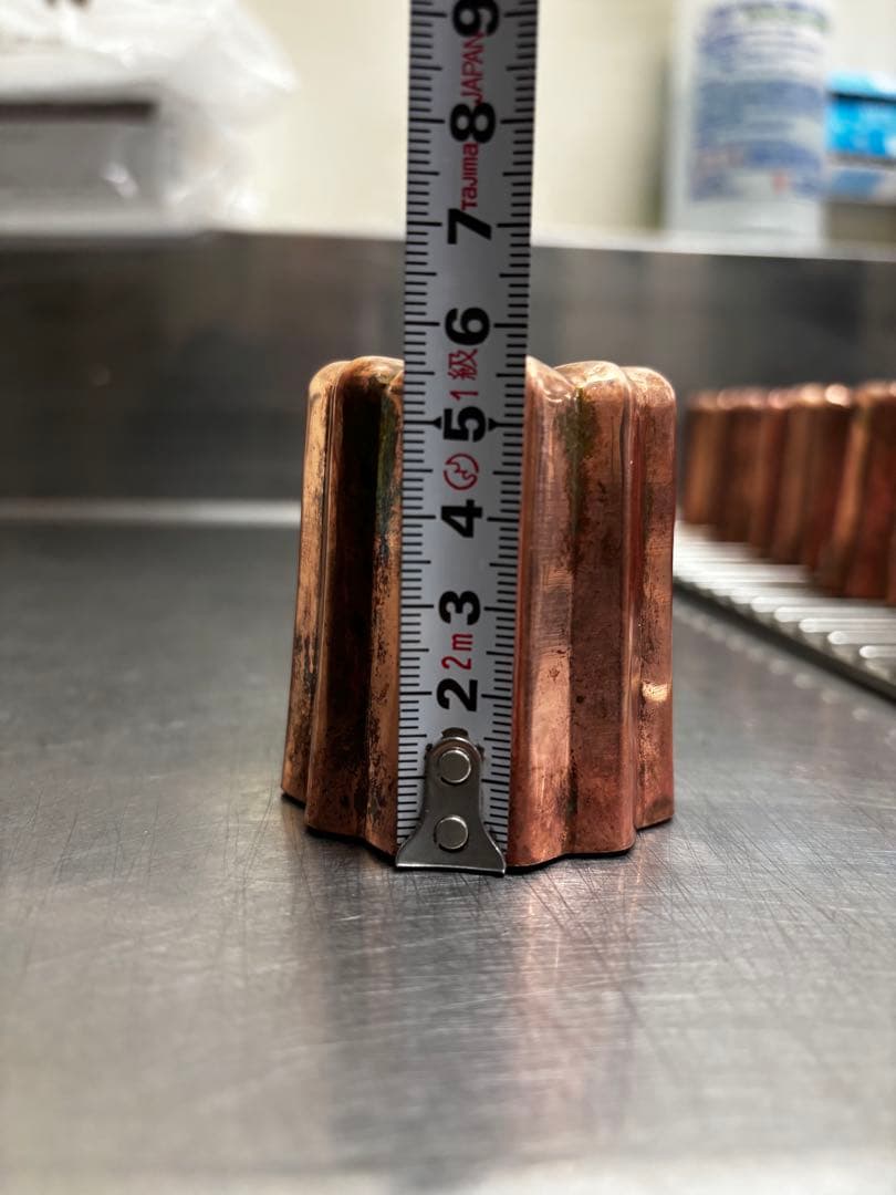 カヌレ型 銅　10個　【D】