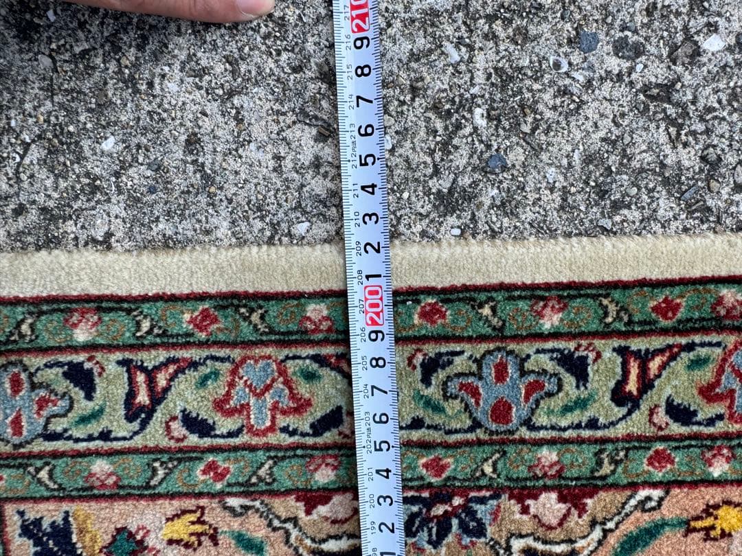 イラン 手織り 高級ペルシャ絨毯 大判300×200cm ウール100% ラグ