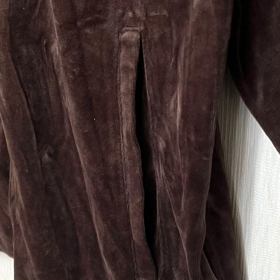 【人気のベロア‼️】adidas ジャージトラックジャケット O ブラウン 古着