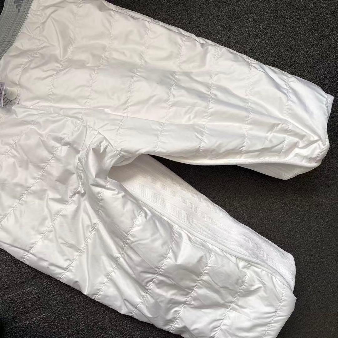 82cm新品27500円アディダスゴルフ/メンズ/秋冬/中綿ストレッチパンツ/白