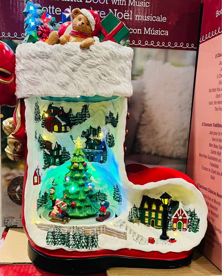コストコ　クリスマス ブーツ型 デコレーション 8曲入り