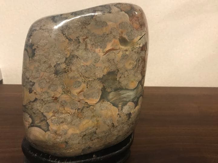 鑑賞石　姿石　花紋石 錦石 水石 菊花石 原石 パワーストーン 天然石 12kg