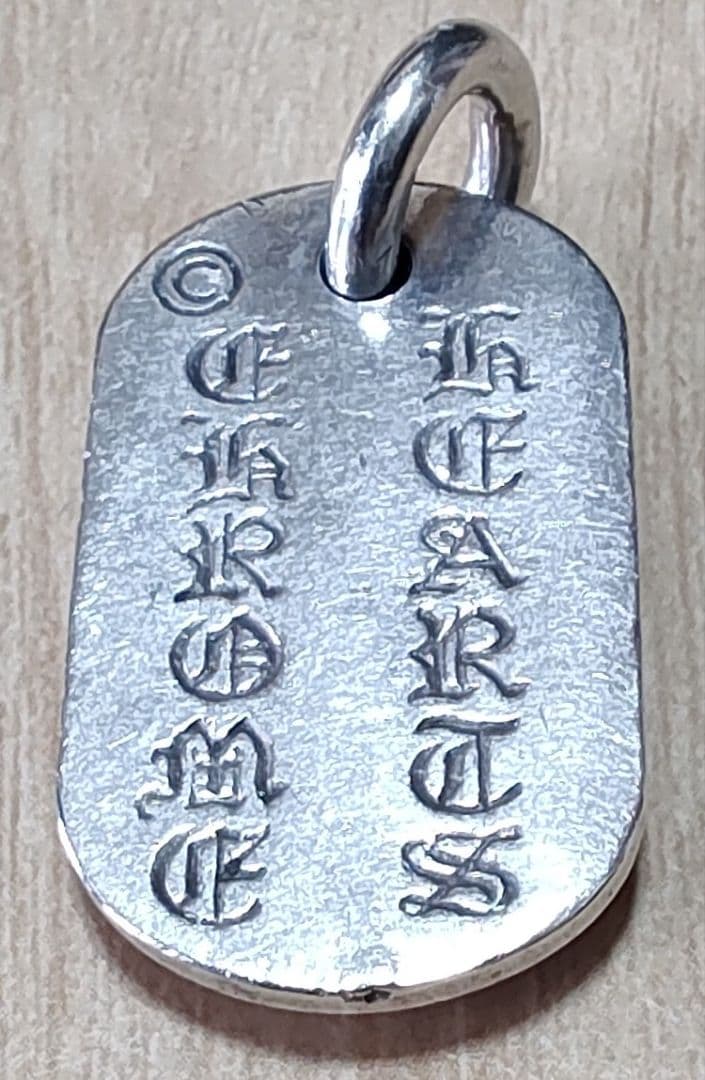 クロムハーツ レイズドセメタリークロスドッグタグ 1998 NYC