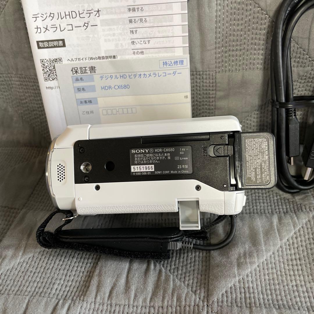 美品 23年製 SONY ハンディカム HDR-CX680