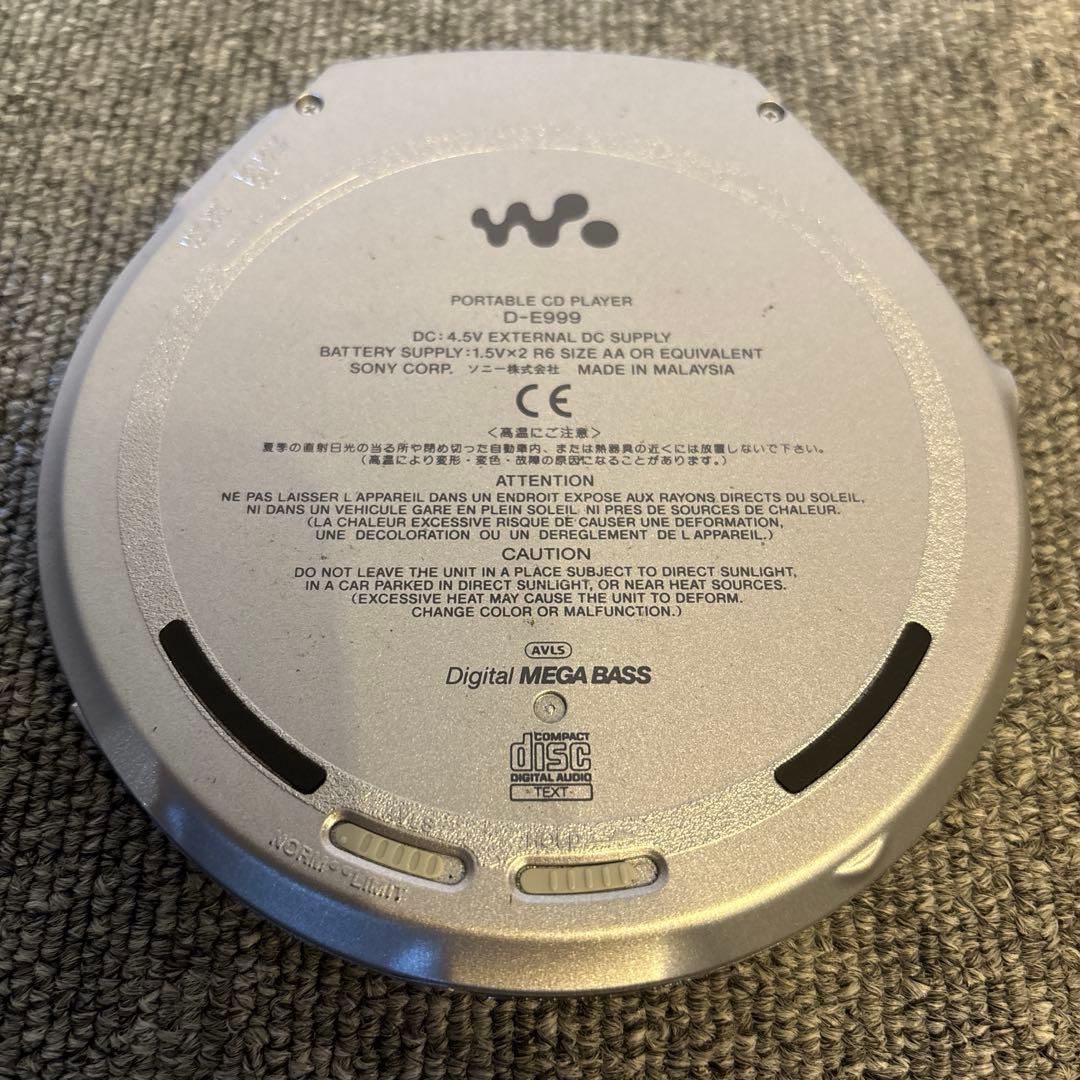 SONY WALKMAN ポータブルCDプレイヤー D-E999