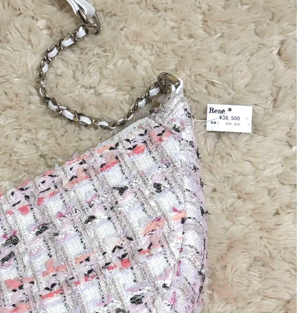 René ツイードハンドバッグ