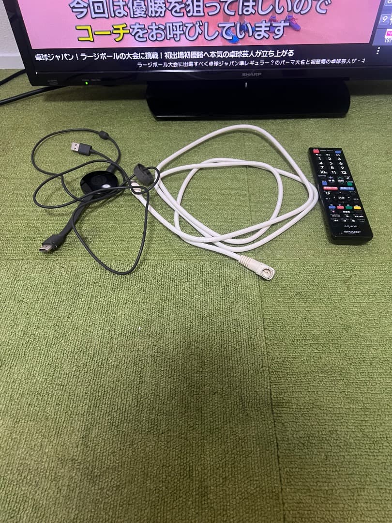 シャープ Chromecast付 テレビ 32V型 Wチューナー