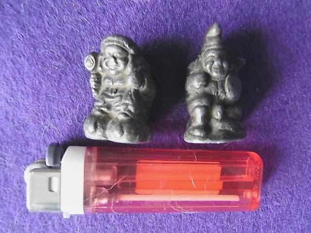 【M2902】刻印なし　古い恵比寿 大黒　仏像　古仏　念侍仏　超古物